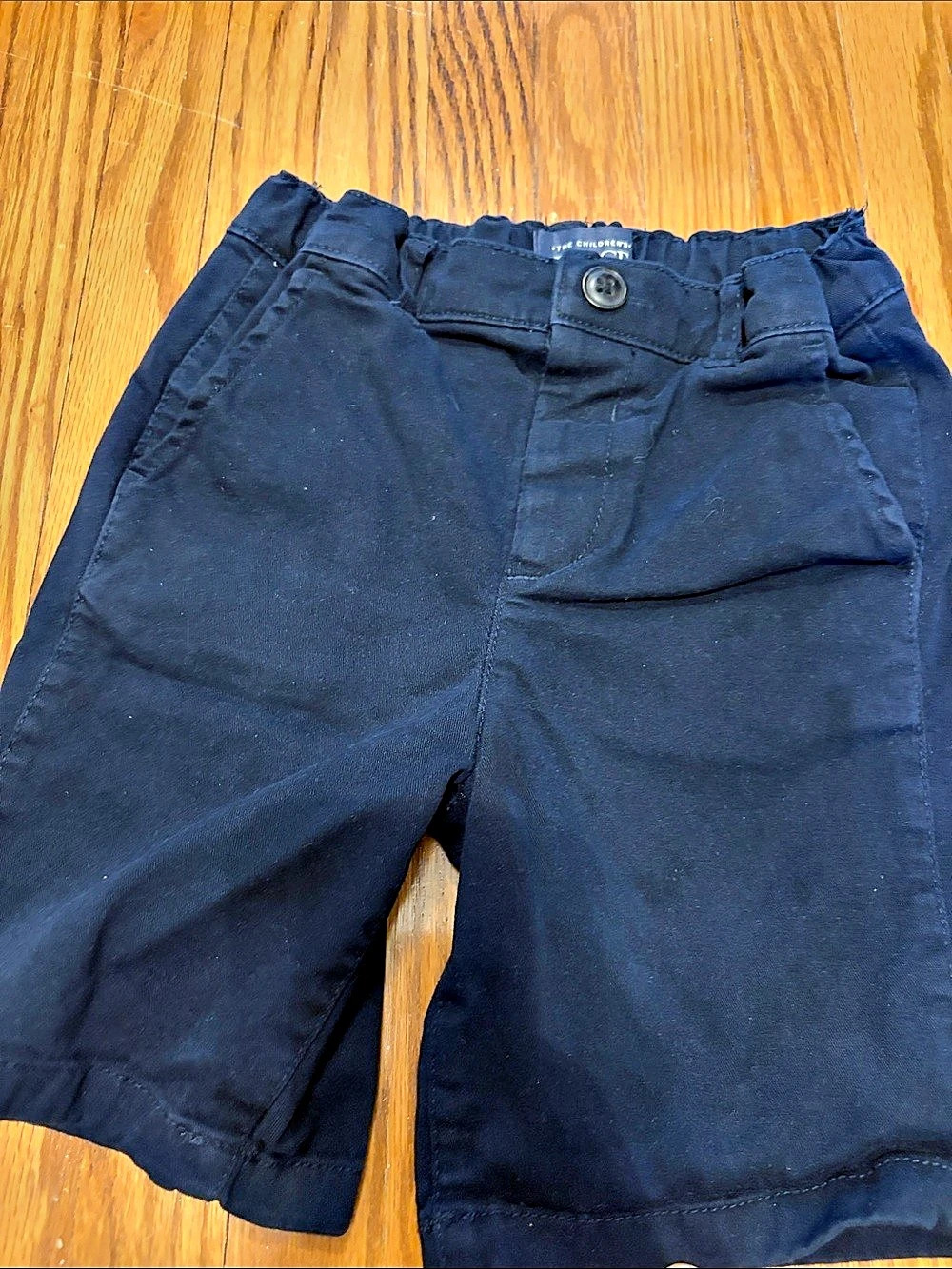 The Children's Place Boys Uniform Chino Shorts Blue Small